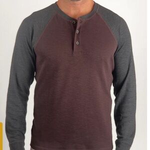 Tailor Vintage Airotec Performance Stretch Waffle Henley, sz M, new with tags